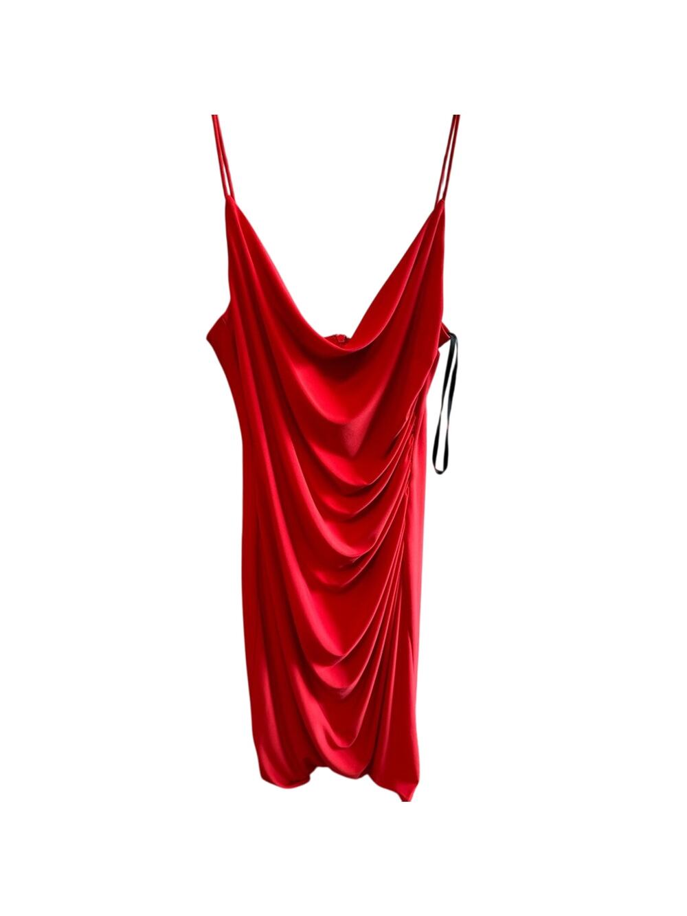 Red spaghetti strap cocktail dress, Laundry by Shelli Segal Los Angeles Sz 12